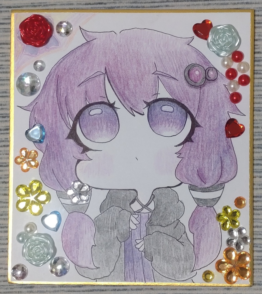 結月ゆかりさん【ミニ色紙】A