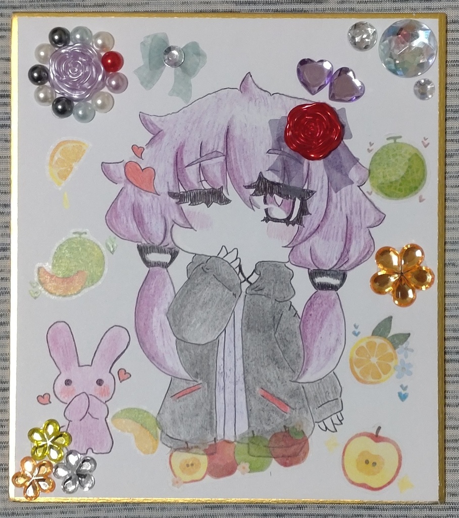 結月ゆかりさん【ミニ色紙】B