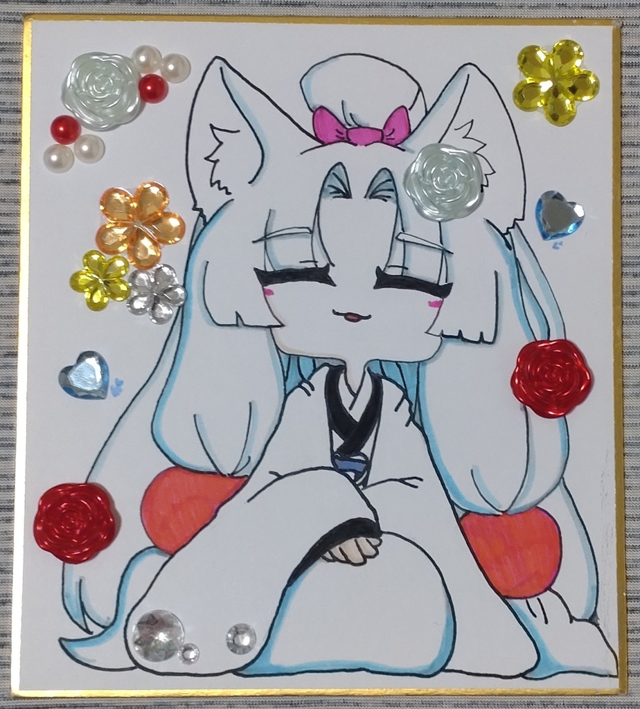 東北イタコ姉様【ミニ色紙】