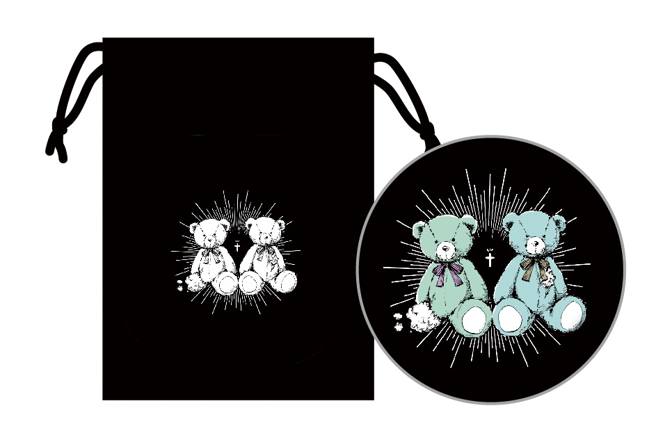 巽とHiMERUの概念くまちゃん缶ミラーセット