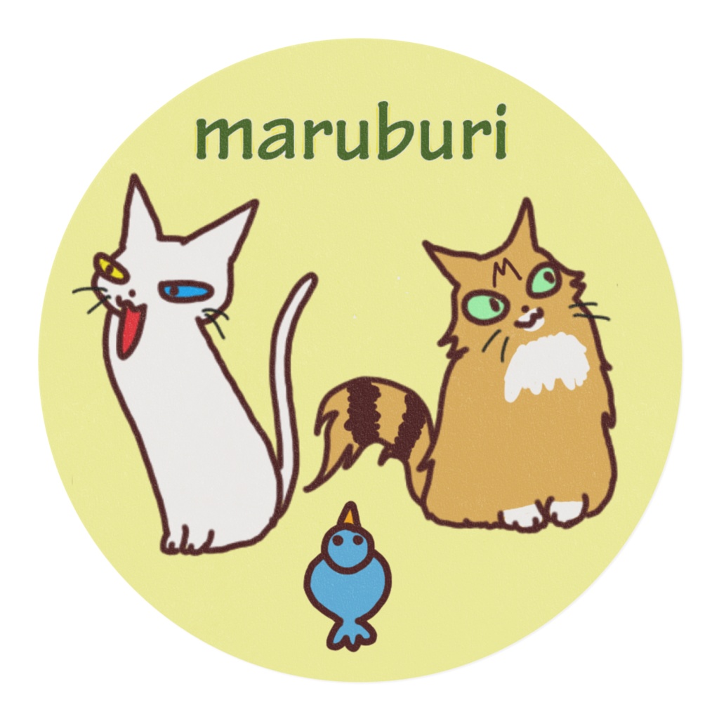 白猫と足長マンチカン(緑)