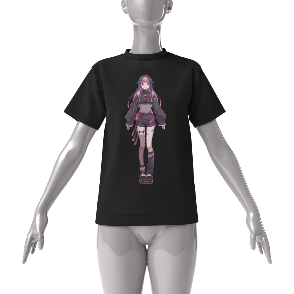 🩷立ち絵🩷Tシャツ(黒/白)