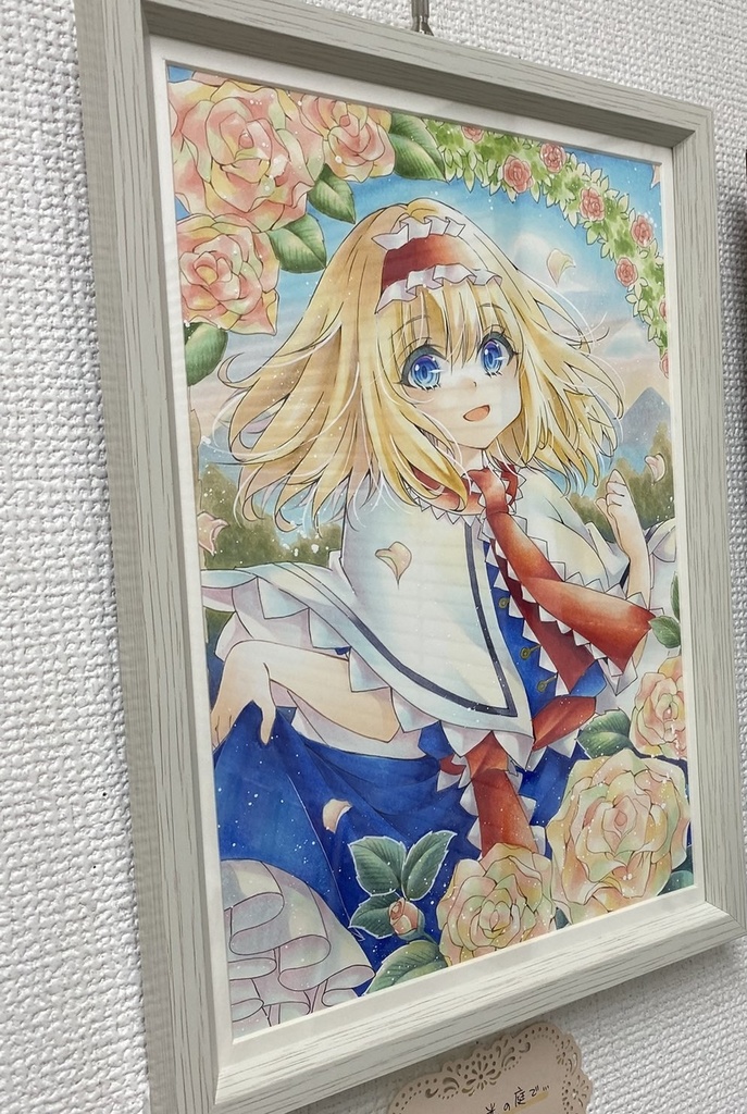 アリス・マーガトロイド「朝露に光の庭で…」A4サイズ