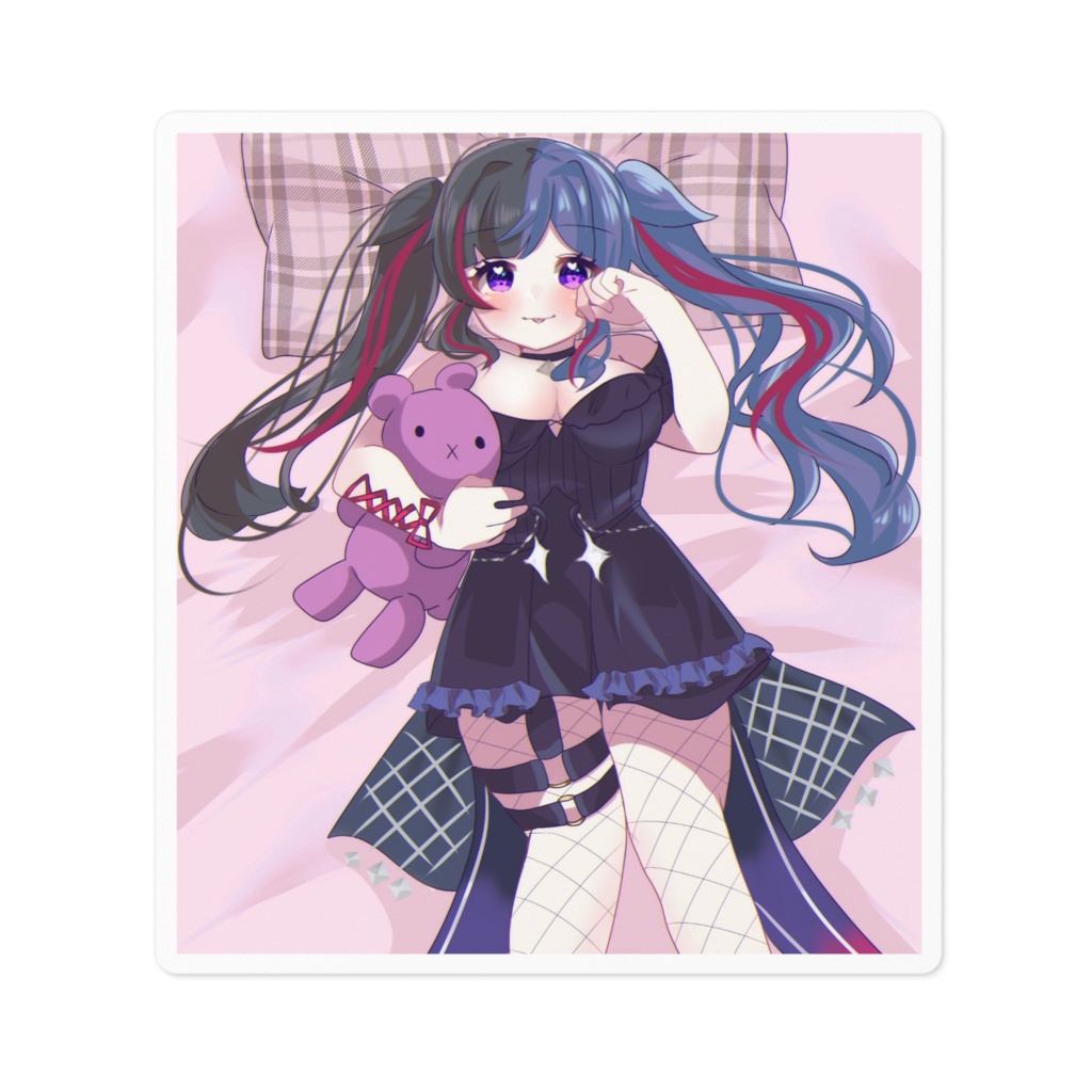 なおちむステッカー　絵:ななーやちゃん