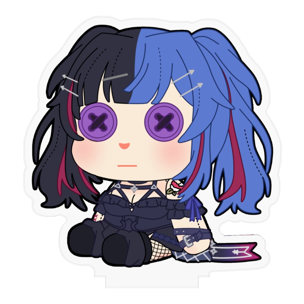 なおちむアクリルフィギュア 絵:黒乃ピグさん