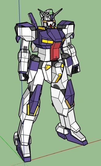 Gundam Kestrel from AoZ (Free Version) ガンダム ケストレル ペーパークラフト