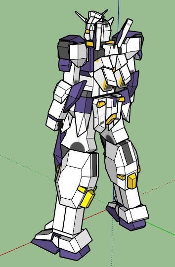 Gundam Kestrel from AoZ (Free Version) ガンダム ケストレル ペーパークラフト