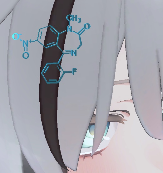 C16H12FN3O3　分子アクセサリー