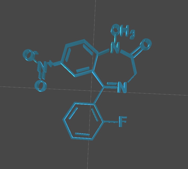 C16H12FN3O3 分子アクセサリー