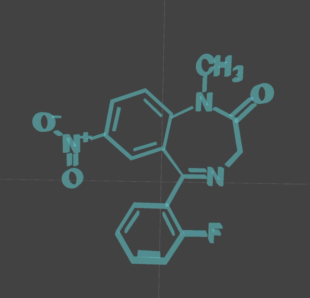 睡眠薬構造式分子アクセサリーfullpack おまけ付き(VRChat想定)