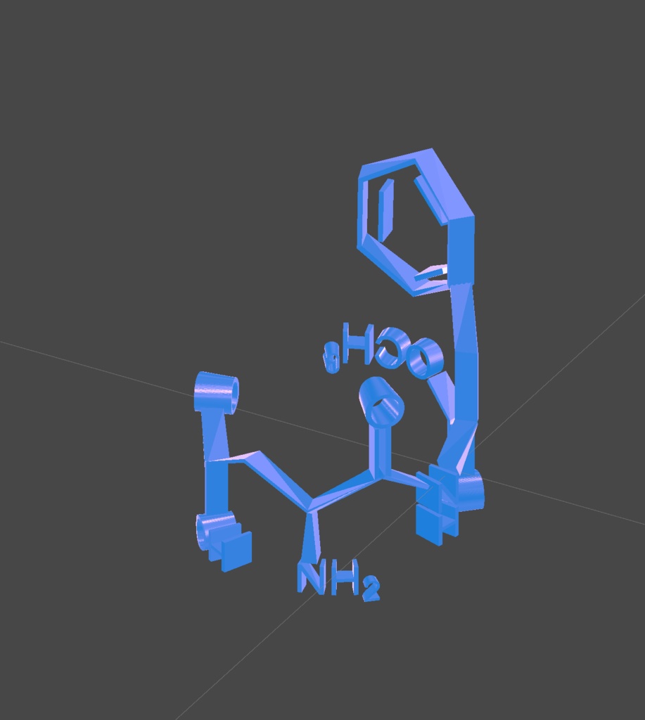 【Vketセール】C14H18N2O5 分子アクセサリー 人工甘味料リング+α