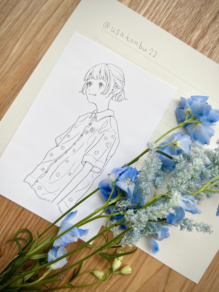 原画「いつでもリラックスしていたいね」