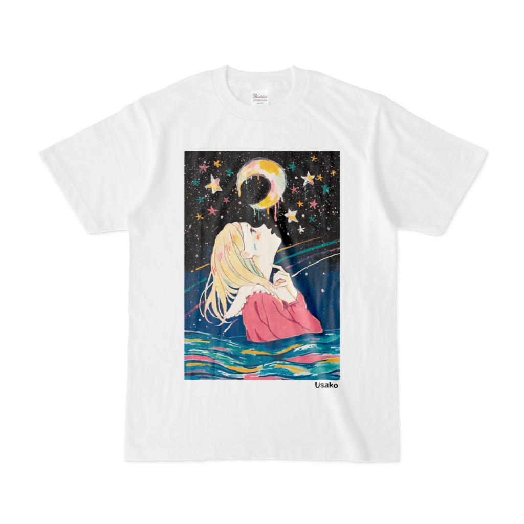 Tシャツ「お月様が泣いた夜」