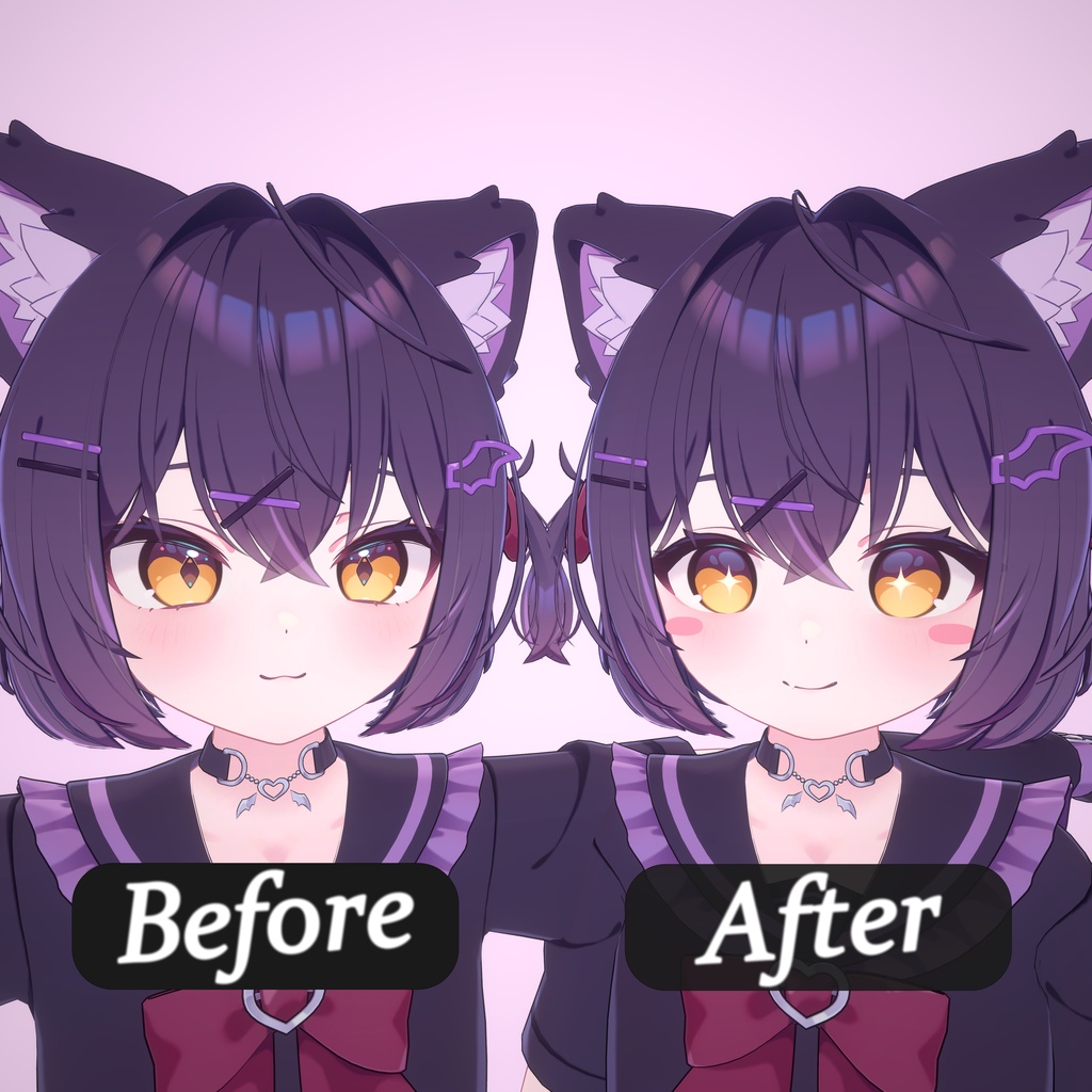 【ショコラ/Chocolat】 丸顔 ''blendshape + 7 facial animation''