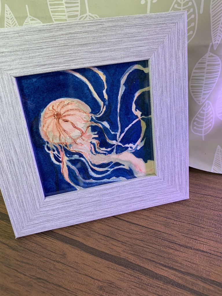 アカクラゲの水彩