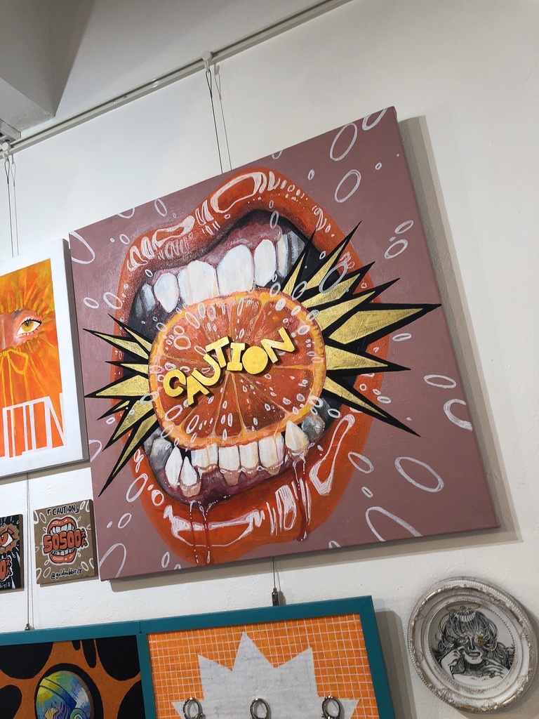 キャンバス『CAUTION』