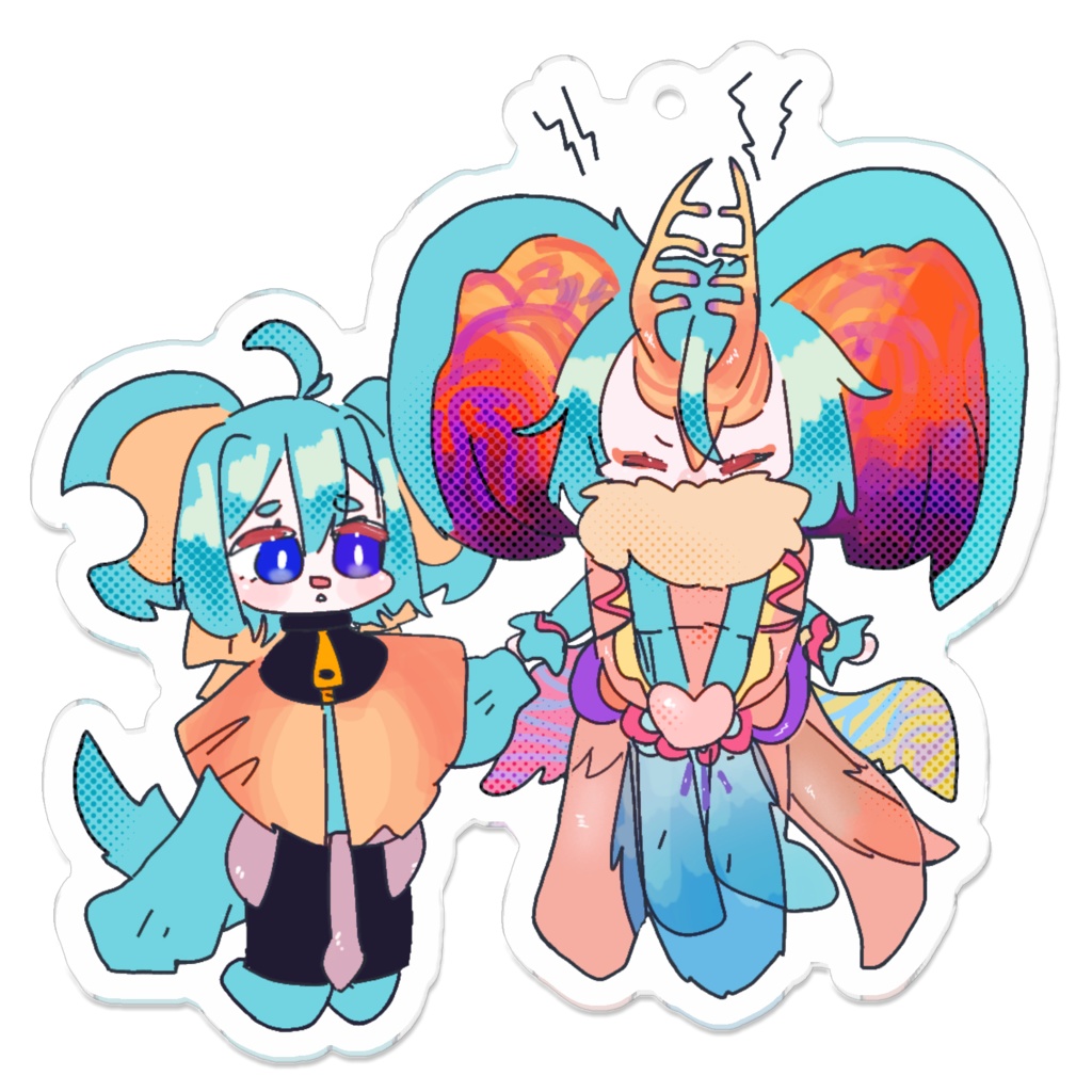 【擬kb】リスリンアクリルキーホルダー💠