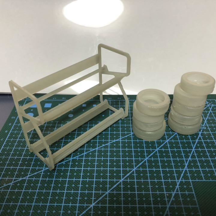 1/24スケール タイヤラック