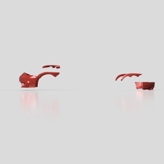 T社製 1/24 スケール トヨタ セリカ エアロパーツ