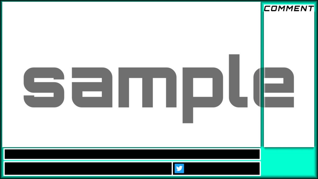 ワイド画面配信オーバーレイ三色セット 1280×720