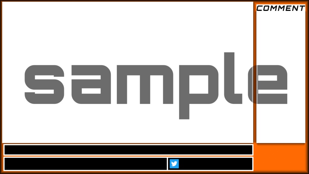 ワイド画面配信オーバーレイ三色セット 1280×720