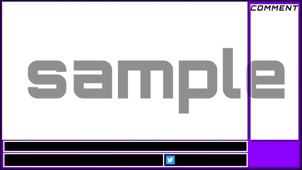 ワイド画面配信オーバーレイ三色セット 1280×720