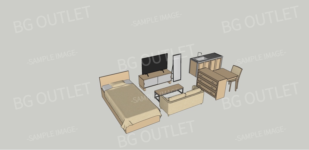 ワンルーム家具セット_ZP