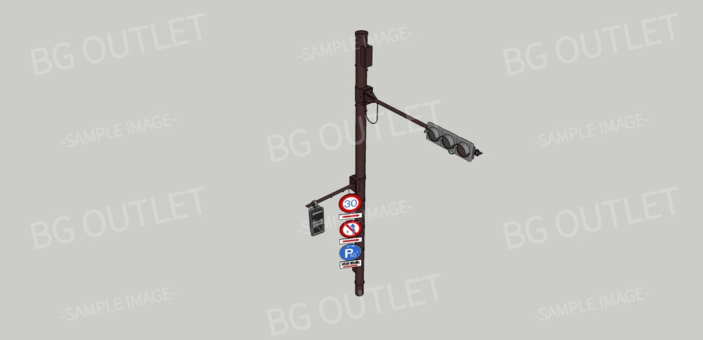 街頭の造形物セット