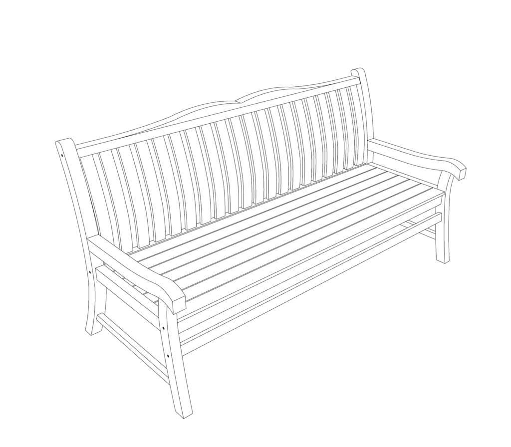 (FREE)公園のベンチ