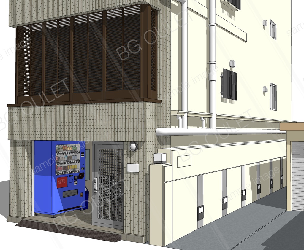 自販機のあるマンション