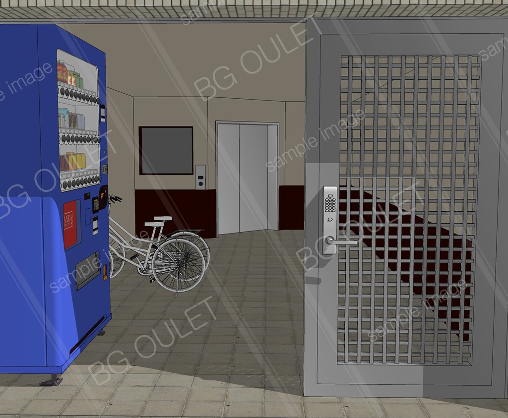 自販機のあるマンション