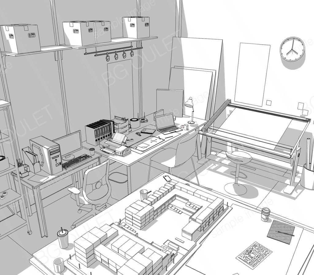 建築学科の作業室_ZP