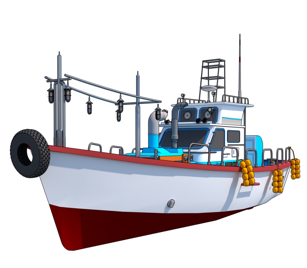 漁船 小型船舶 釣り船 トローリング船舶 - アウトドア