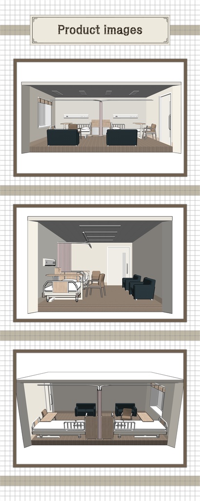 総合病院の2人室_C