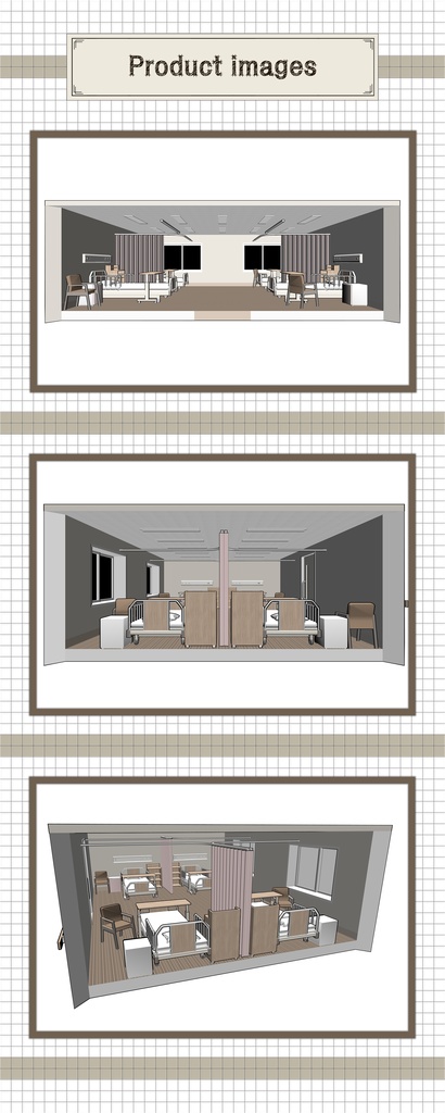 総合病院の4人室_C