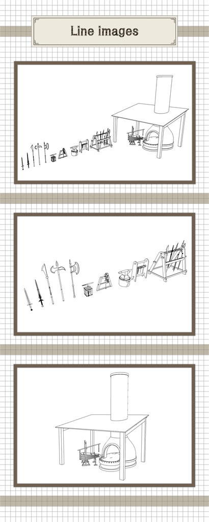 鍛冶屋の道具セット