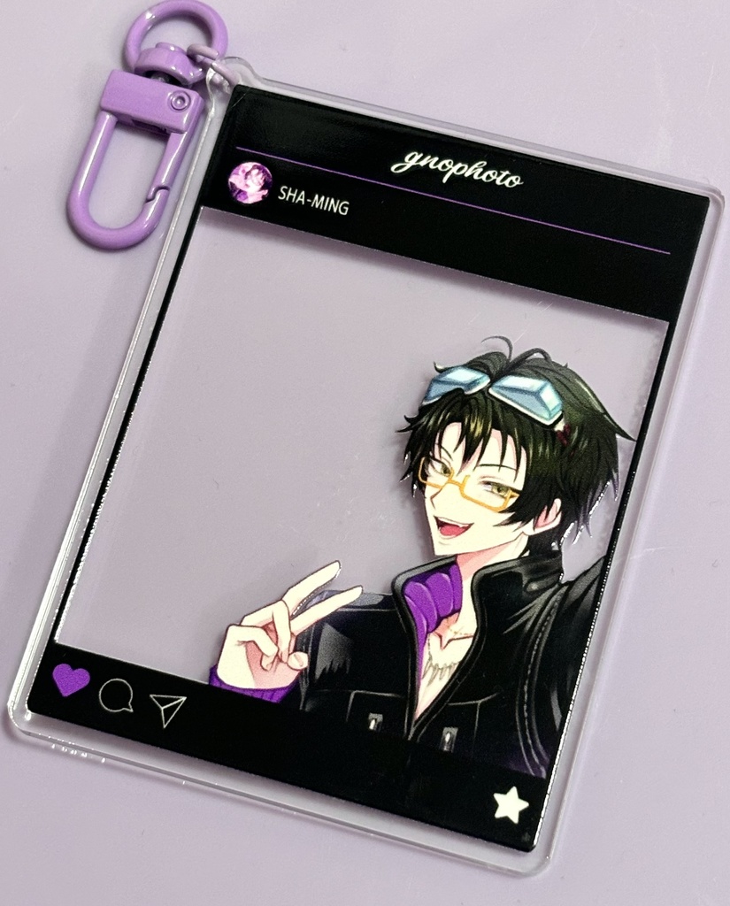 沙明アクリルキーホルダー