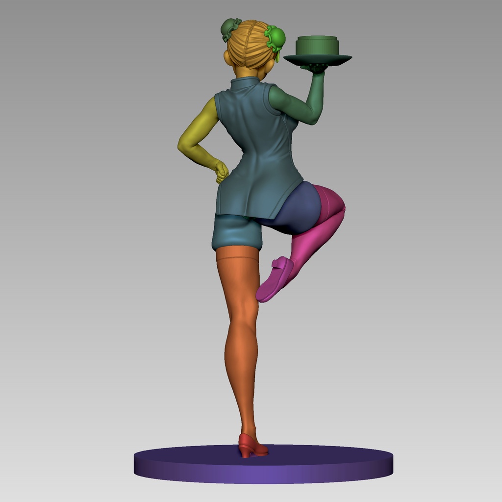 チャイナドレス娘 3Dプリント用STLデータ
