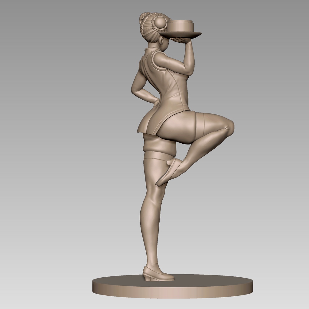 チャイナドレス娘 3Dプリント用STLデータ