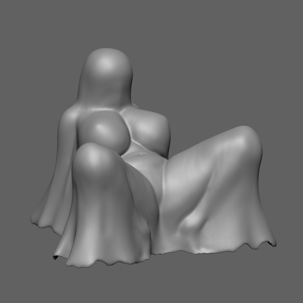 ゴースト02 3Dプリント用STLデータ
