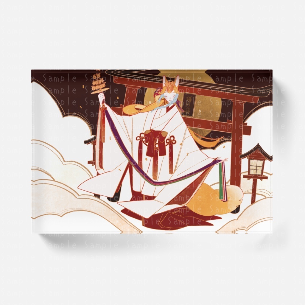 アクリルブロック~天泣稲荷神社~