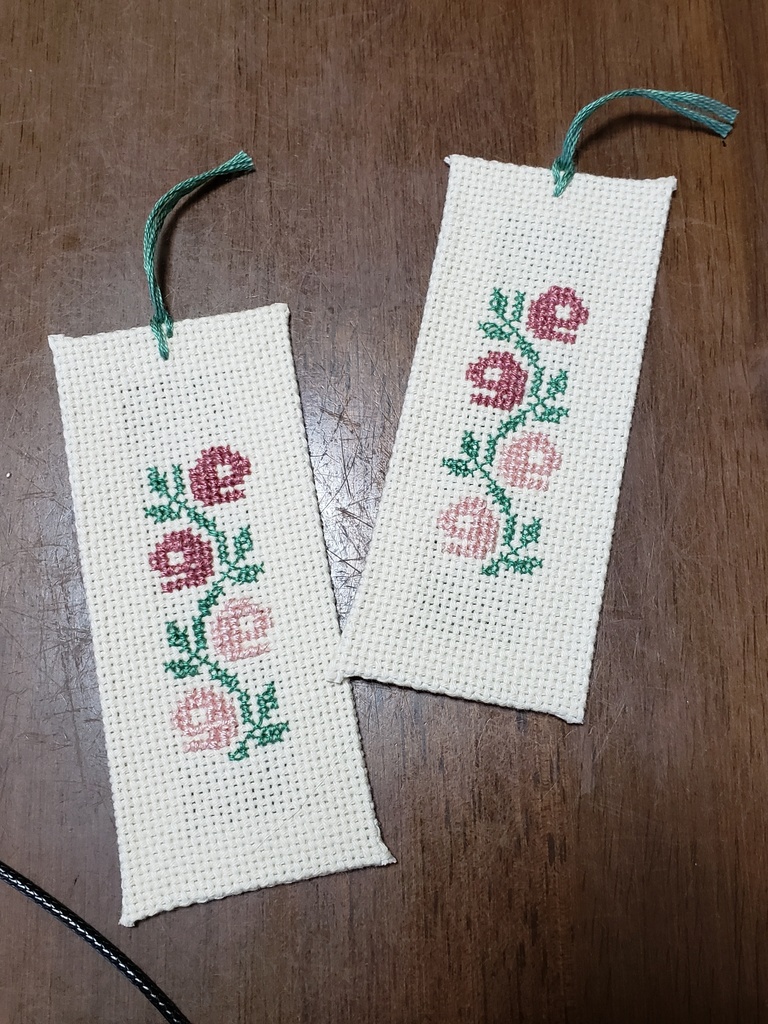 パレスチナ刺繍 軽やかな妖精/オレンジの花 栞
