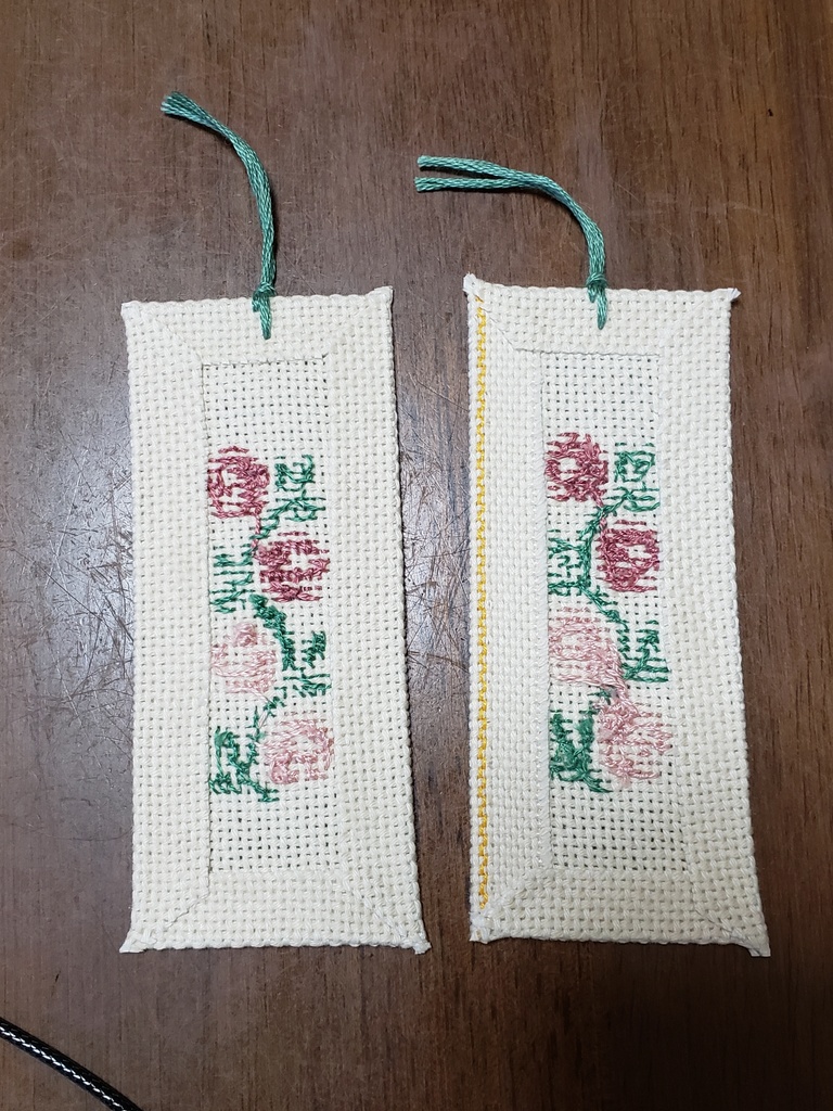 パレスチナ刺繍 軽やかな妖精/オレンジの花 栞