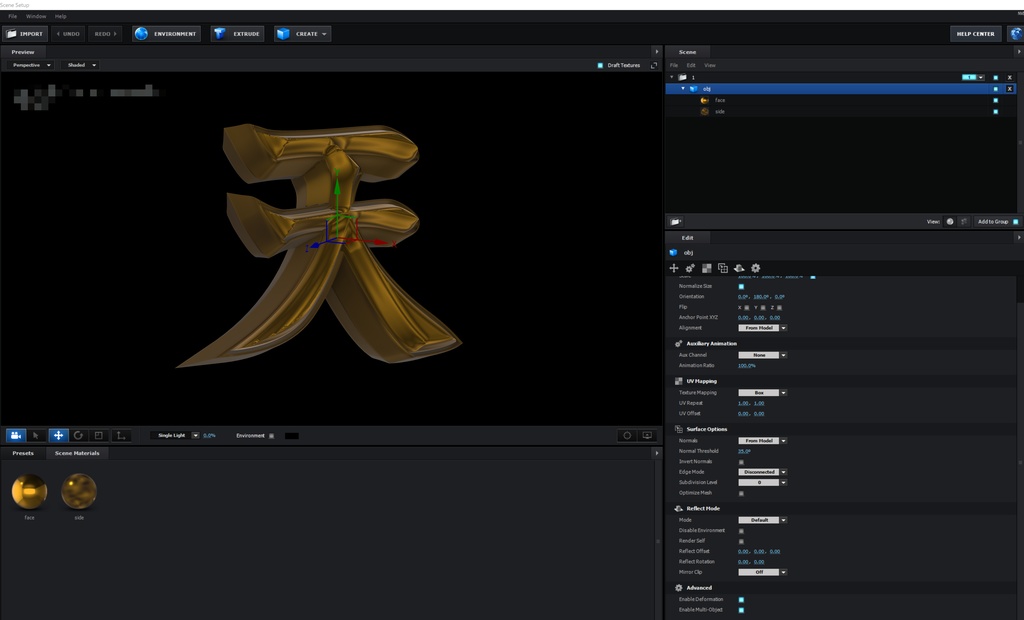 テキスト打ち替え対応。Elementの制作データ【+おまけモデル「天地」付】