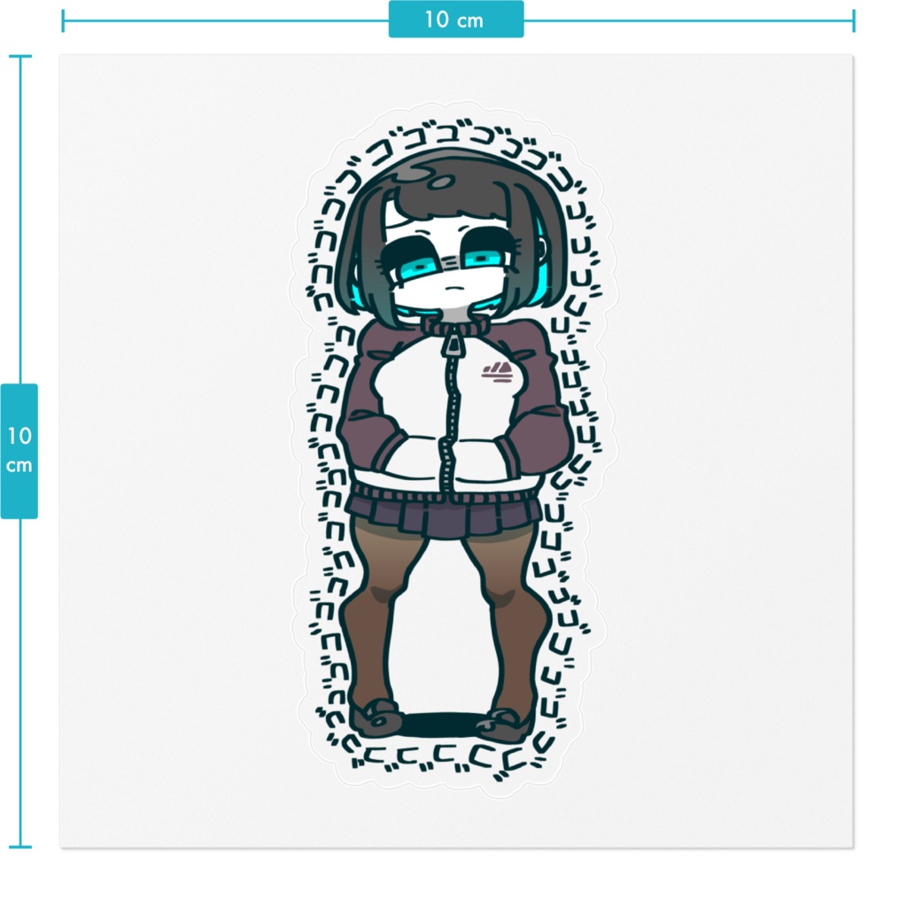 ゴゴゴジャージJKステッカー