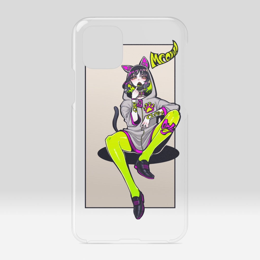 Meow! 彩ちゃん iPhoneケース(iPhone11,12)
