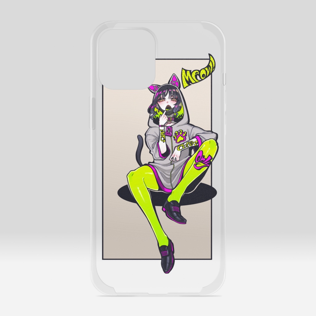 Meow! 彩ちゃん iPhoneケース(iPhone11,12)