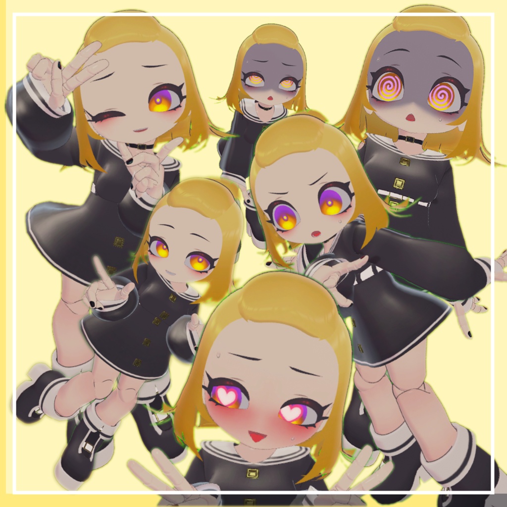 【オリジナル3Dモデル】おでこちゃん【VRChat向け】