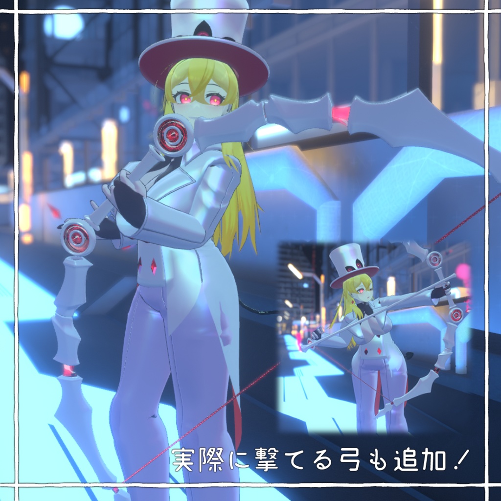 【オリジナル3Dモデル】エンタメちゃん【ギミック多数・VRChat向け】