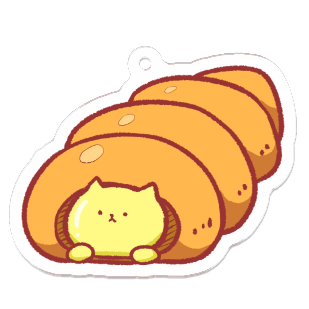 にゃんこベーカリー【アクキー】カスタードコロネ